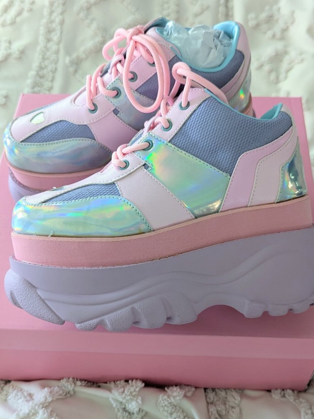 Sugar Thrillz by Dolls Kill Fairywalker Platform Sneakers - US Size 6